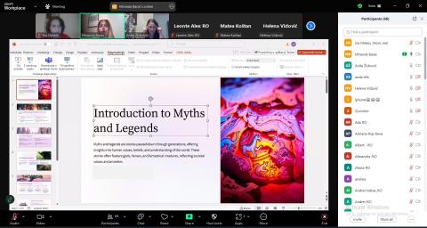 Međunarodna videokonferencija projekta “Myths Reimagined: Bridging Traditional Legends with Modern Storytelling” 